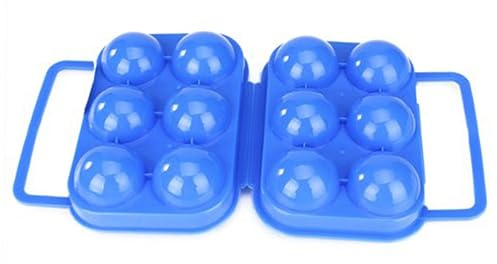 Mobestech Plastik-ei-box für Eier mit Griff und Festem Deckel für Camping und Picknicks aus Robustem Abs-kunststoff der Eierfächer ca Maße der Box