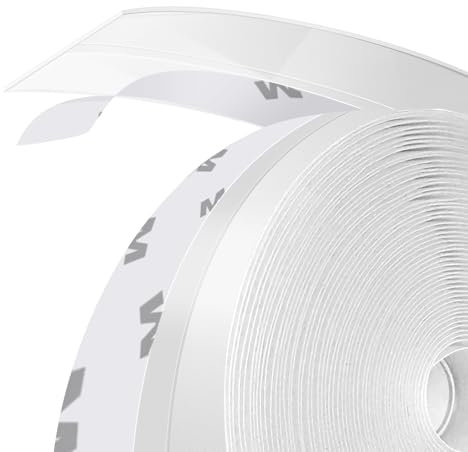 shinfly Silicone Door Sealing Strip Tape, 25mm x 3m Strong Transparent Draught Excluder Tape, Windproof Rainproof and Insectproof Draft Excluder for Doors, Windows, Bathrooms, Offices