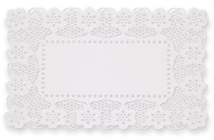 FRANZ MENSCH 1000 Stück Hygostar Tortenspitzen rechteckig, L: 45cm, B: 36cm, hochweiß, Karton, Tortenspitzen, Tortendeckchen, Plattenpapier