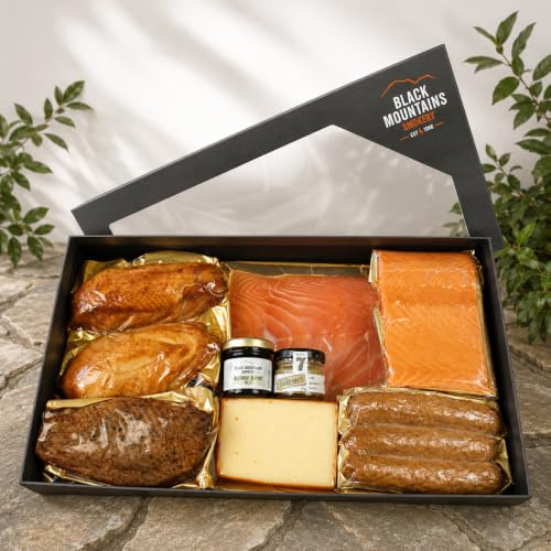 Black Mountains Smokery Artisan Selection Hamper – Luxury Smoked Fish, Meats & Cheese Gift Box – Gourmet Food Hamper for Christmas, Birthdays & Entertaining