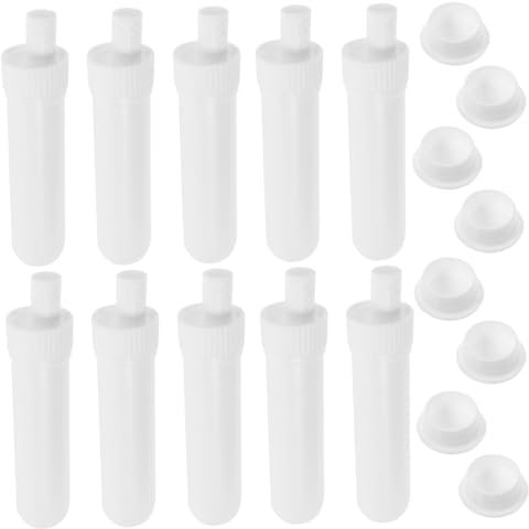 Baluue 40stücke Tragbare Nasenstäbchen Für Ätherische Öle Wiederverwendbare Aromatherapie-röhrchen Mit Baumwollkern Für Entspannung Und Wellness Kompakt Und Leicht Zu