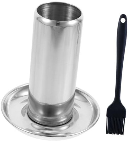 GAROZATION 1satz Vertikaler Hähnchenbräter Aus Edelstahl Bierdose Huhn Grill Stand Für BBQ Backofen Camping Stabiler Hähnchen-röster Vielseitiges Grillzubehör Für Ergebnisse
