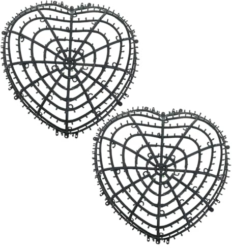 HOLIDYOYO 2pcs Floral Arrangement Stand Faux Greenery Ball Frame Heart Shape for Wedding Decor Home Decorations