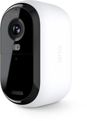 Arlo Essential Security Camera 2K | Indoor - Outdoor | 2nd Gen | Wireless with Spotlight, 2-Way Audio, Color Night Vision, Live Stream, Motion Activation, Real Time Notifications - White (Renewed)
