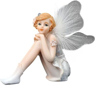 Figuras de hadas de resina - Mini hadas decorativas, Adornos de hadas caseros, Miniaturas de hadas | Decoración de hadas para boda, regalo de cumpleaños, ambiente mágico hogar jardín