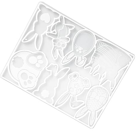SEWACC Easter Egg Mould Rabbit Jelly Mould Easy DIY Keychain Craft for Adults