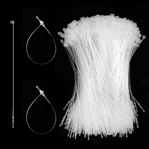 2000 Stück Sicherheitsfäden für Etiketten, 130mm Kunststoff Loop Pins