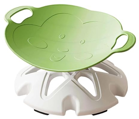 Ronyme Silla giratoria para niños, fácil de Montar, Juguete de Desarrollo, Mejora orientación, Enfoque sensorial, Regalo de cumpleaños para niños, Verde