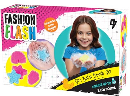 Simba Fash!on Flash DIY Badebombe Set – Kreativset zum Selbermachen von Badebomben, mit 3 Formen, 3 Farben & Zubehör, duftendes Bastelset für Kinder ab 5 Jahren