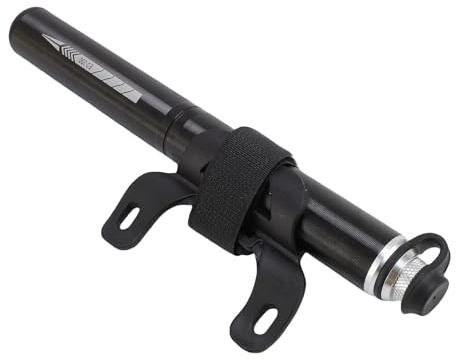 Tbest Mini Bomba de Bicicleta, Inflador de Marco de Neumático de Mano Portátil con Aguja de Bola, Bicicletas de Montaña de Carretera, Alta Presión, 160PSI (Black)