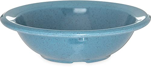 Carlisle FoodService Products Kingline Reusable Plastic Bowl Fruit Bowl with Rim for Home and Restaurant, Melamine, 4.75 Ounces, Sandshade, (Pack of 48)