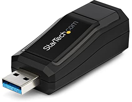 Adaptateur réseau USB 3.0 vers Gigabit Ethernet - Convertisseur USB vers RJ45 - M/F - Noir