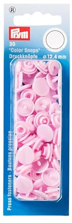 Prym Vario Creative Color Snap Fasteners, 12.4 mm, Rose 30 Count