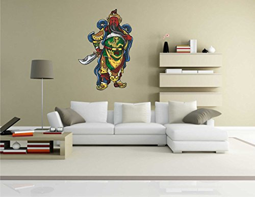 Wandtattoo China-Chinesegods2 - Chinesischer Gott - Wandaufkleber 58 x 86 cm