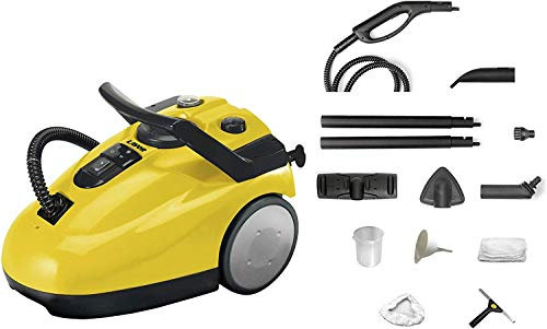 LAVOR Pulitore a Vapore SKYVAP Max, Temperatura Vapore 145°C, Potenza Caldaia 2000 Watt, Pressione Vapore 4 bar, Capacità Caldaia 2.4 litri, Set Completo di Accessori in dotazione (13 pezzi)