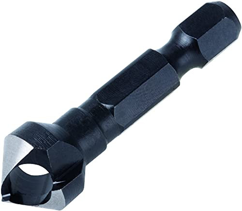 wolfcraft Tool Steel Deburring Counter, Hexagon Shank I 4372000 I Counterboring and deep countersinking