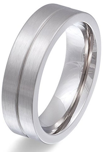 Juwelier Schönschmied - Herren Partnerring Freundschaftsring Jasper Edelstahl inkl. persönliche Wunschgravur 52 (16.6) Nr141H