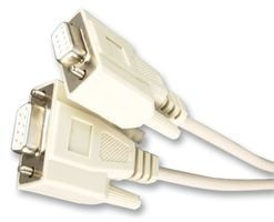 Videk DB9 F to DB9 F Null Modem Cable 3 m 3 m Networking Cable – Networking Cables (3 m)