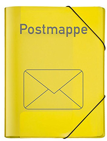 VELOFLEX 4442719 - Postmappe Velocolor, DIN A4, Eckspannermappe, Ordnungsmappe, Sammelmappe, PP-Folie, gelb, 1 Stück