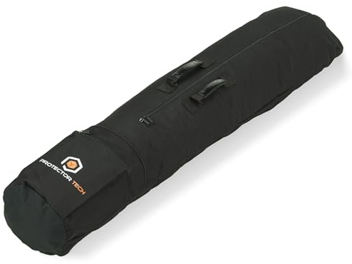 ProtectorTech Metalldetektor-Tasche, wasserabweisend, Schultergurt - 125 cm | Detektor bleibt montiert | Zubehör zum Sondeln, Mikrofonstativ, Boxenstativ | 2 Taschen, 33 x 28 cm | 600D Polyester