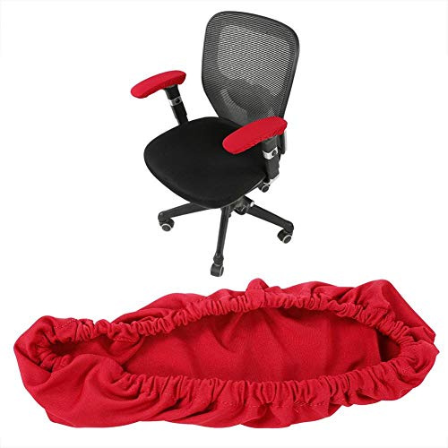 Zerodis Armlehnenbezug für Bürostühle, elastisch, dehnbar, bequemes Stuhl-Armpolster, Abnehmbarer Stuhl-Armlehnenbezug für Home Office und Bar (rot)