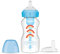 Dr. Brown's Options+Sippy Bottle Starter Kit, collo largo, 270 ml - Blu Arcobaleno