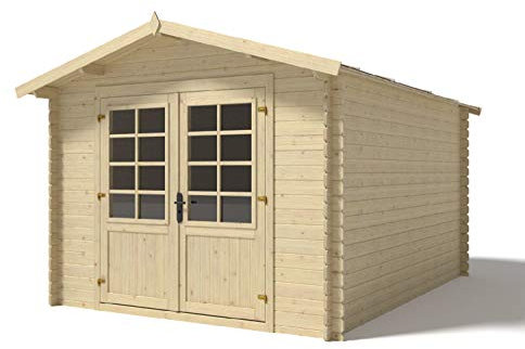 Salone Negozio Online Casetta Chiara in Legno Nordico 300x400x235H Senza Pavimento
