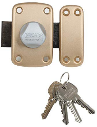 Bricard 21951 Ipsilon Knob Cylinder 30mm Gold 4 Keys