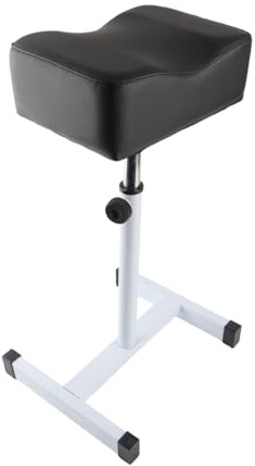 Pediküre Hocker Höhenverstellbar 48-68 cm, Fußablage Fusspflege Stuhl, Fußpflege Fußhocker für Salon Nagelstudio, Schwarz