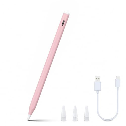 ANYQOO iPad Stift für iPad 2018-2026 mit 3 Spitzen, Type-C 2X Schnellladung