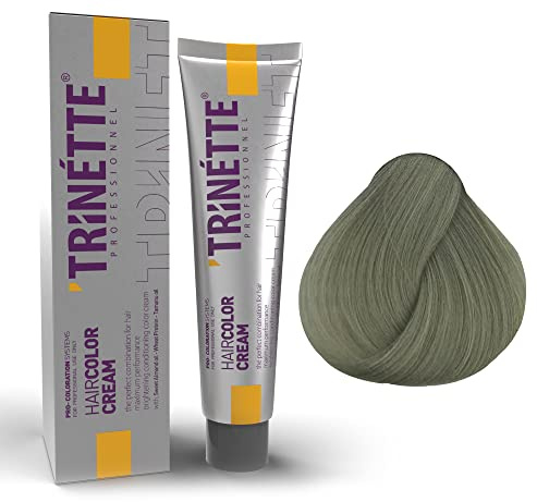 Trinette Professionelle No 11.11 Sehr Hell Intensiv Aschblond Permanente Haarfarbe Creme 100 ml – Extra Kühle Farbergebnisse, Hohe Pigmentdichte, Starke Neutralisierung, Langanhaltende Salonqualität