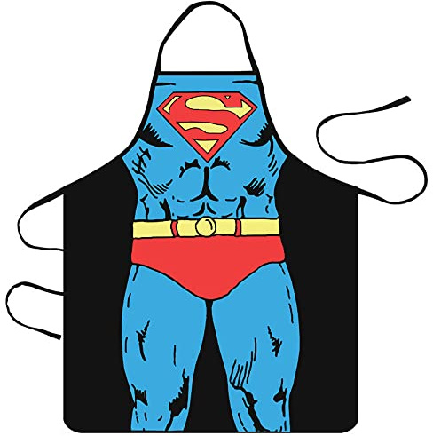 XingDerK Grembiule Divertente Comic per Barbecue Costume Partito Grembiule Cucina Uomo