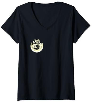 Refrán latino - Carpe Noctem Camiseta Cuello V