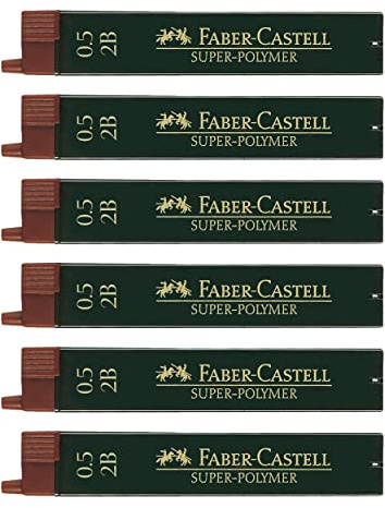 Faber-Castell - Feinminen Super Polymer 0,5 mm 2B, 72 Minen