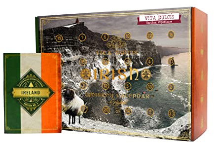 Vita Dulcis Whiskey Ireland Adventskalender Edition 2025 - Weihnachtskalender mit 24x0,02l Miniaturen