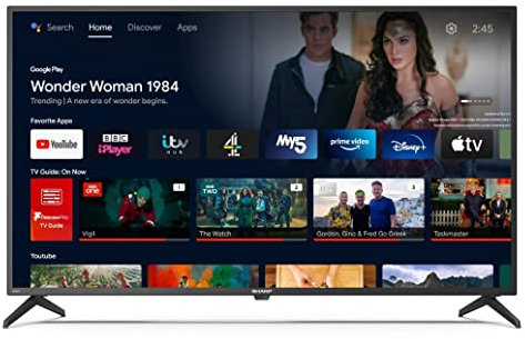 SHARP 2T-C40FI2KF2AB 40 Inch Full HD LED Android Smart TV with Google Assistant