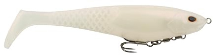 Berkley PowerBait® CullShad Fishing Bait, Albino, 6 in, Soft Swimbait, Equipped with Fusion19TM Hook, Smart Weighting System