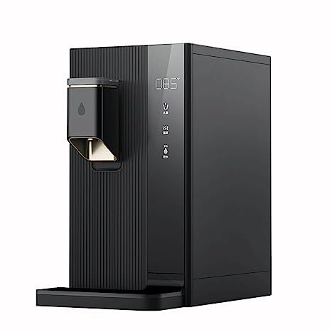 PAKJEL Dispensador instantáneo de Agua con Filtro frío y Caliente, Dispensador de Agua Caliente instantáneo de Escritorio de ósmosis inversa de instalación Gratuita (Color : Nero, Size : 5.5L)