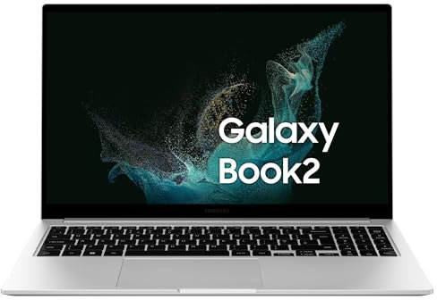 Samsung Galaxy Book2 Laptop, Ultrafino, 15.6 FHD LED, NP754XED, Intel Core i5-1235U 12th, RAM 16GB LPDDR4x, 1TB NVMe SSD, Windows 11 Pro, Silver