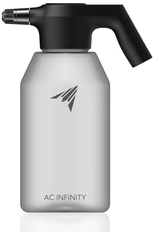 AC Infinity Pulverizador automático, Botella pulverizadora eléctrica portátil de 2 l, Recargable por USB con Boquilla Ajustable para Plantas, fertilización, jardinería y Limpieza (Escarcha)