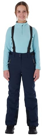 killtec Fille killtec Fille Pantalon de Ski/Pantalon Fonctionnel avec Plastron Amovible KSW 77 GRLS Ski PNTS, dunkelnavy, 116, 37258-000