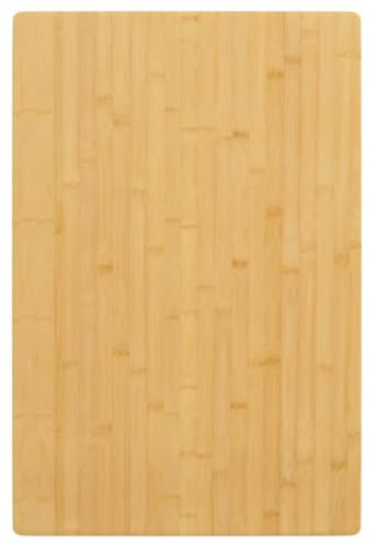 TJROO Tischplatte Bambus 60x100x2,5 cm Bambus Platte Schreibtischplatten Tischplatten Table Top Esstiach Esstischplatte Bambus Möbelplatten Deckplatte