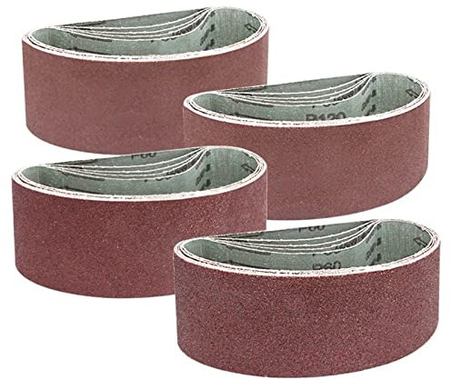 Schleifpapier Rolle,feines Schleifpapier, 20 Stück 75 x 457 mm Schleifbänder, Metall-Polier-Schleifbänder, Werkzeuge, Körnung 60–240, Aluminiumoxid-Schleifpapier for 7,6 x 45,7 cm Schleifer for Schlei