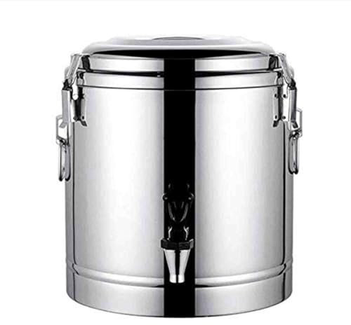 LNJZMDSS Isoliertes Edelstahlfass, Edelstahl Heißwasserspender Wasserspender, Thermobehälter Kaffeekanne Für Warmhalten Von Glühwein, Wasser, Kaffee, Tee,with Faucet,10L