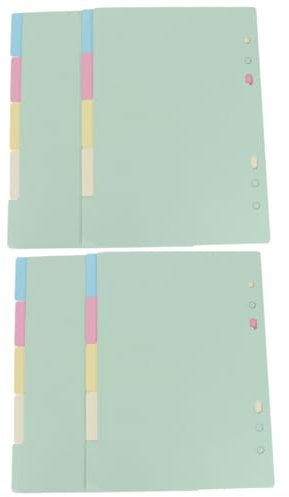 SEWACC 4sätze Index Trennblätter Farben Bunte Registerkarten Für Ringordner Notizbücher Planer Zur Dokumentenorganisation