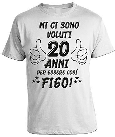 bubbleshirt T-Shirt Uomo Compleanno Divertente – Mi Ci Sono Voluti per Essere così Figo 18 20 30 40 50 60 70 Anni - Regalo Originale Uomo T-Shirt 100% Cotone Taglie S-XXL