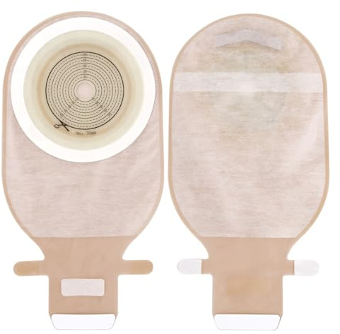 20 PCS Ostomy Supplies Colostomy Bags One Piece Ostomy Bag Ostomy Drainable Pouch for Ileostomy Stoma Care Cut to Fit (20-70mm)
