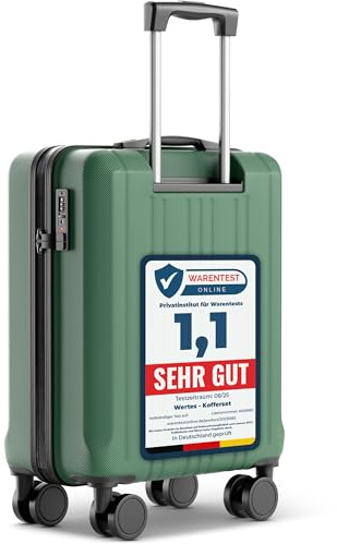Wertes Cabin Suitcase 55x40x20cm – 36L Hand Luggage Trolley with TSA Lock & Spinner Double Wheels – Lightweight ABS Carry-on – fits Major Airlines – Stylish Hard Shell