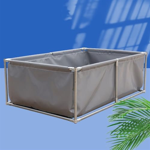 Rechteckiger Metallrahmen, oberirdischer Swimmingpool für Kinder und Erwachsene, inklusive Durchflussventil, ideal für Spaß und Entspannung im Garten