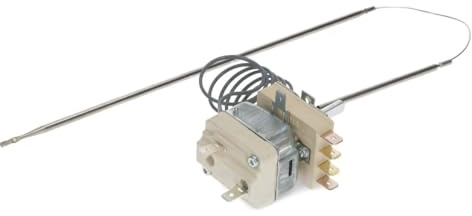TERMOSTATO FRIGGITRICE 100°-185°C MARENO -6 CONTATTI Sonda: Ø4x235mm. Capillare: 870mm. Alberino: 27mm. 0, 5A, 400V.